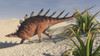 Kentrosaurus walking across a barren landscape Poster Print - Item # VARPSTKVA600288P