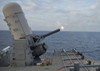 East China Sea, February 1, 2013 - A close-in weapons system fires from the Whidbey Island-class amphibious dock landing ship USS Tortuga during a live-fire exercise. Poster Print - Item # VARPSTSTK106765M