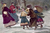Winter Skating Scene  artist unknown  19th Century Poster Print - Item # VARSAL900127865
