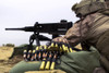 April 27, 2013 - A U.S. Marine fires an M2 .50 caliber machine gun during a live fire exercise using crew-served weapons in Al Galail, Qatar, for Eagle Resolve 2013 Poster Print - Item # VARPSTSTK107880M