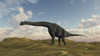 Large Brachiosaurus in a barren evnironment Poster Print - Item # VARPSTKVA600020P