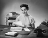 Businesswoman holding a document and smiling Poster Print - Item # VARSAL25548456