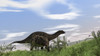 Dicraeosaurus walking across an open field Poster Print - Item # VARPSTKVA600138P
