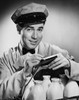 Portrait of milkman writing on note pad Poster Print - Item # VARSAL2551374