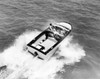 High angle view of three people in a motorboat Poster Print - Item # VARSAL25521929