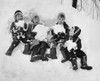 Four children playing with snow Poster Print - Item # VARSAL25515405