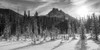 Snow on the rugged Canadian Rocky Mountains and a snow covered field, Yoho National Park; Field, British Columbia, Canada PosterPrint - Item # VARDPI12285063