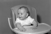 Baby sitting in high chair smiling Poster Print - Item # VARSAL2559701