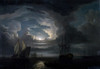 Shipping in a Calm Offshore by Moonlight by John Thomas Serres  Poster Print - Item # VARSAL900137136