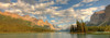 Panoramic Of Spirit Island On Maligne Lake, Jasper National Park, Alberta PosterPrint - Item # VARDPI2048906