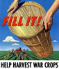 World War Two poster of workers harvesting crops in a field Poster Print - Item # VARPSTJPA100173M