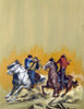 Cowboys shooting guns on horseback Poster Print - Item # VARSAL902137028