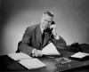 Mature businessman arguing on telephone Poster Print - Item # VARSAL25548258