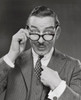 Studio portrait of businessman pointing at himself Poster Print - Item # VARSAL25512394
