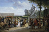 Louis XIV Unveils the Milo of Croton Statue  1814  Anicet Charles Gabriel Lemonnier 1743-1824/French   Oil on canvas   Musee des Beaux-Arts  Rouen Poster Print - Item # VARSAL11581256
