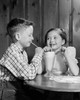 Boy and girl drinking milk shake Poster Print - Item # VARSAL2553307