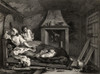 Industry And Idleness The Idle Prentice Returned From Sea And In A Garret With A Prostitute From The Original Design By Hogarth From The Works Of Hogarth Published London 1833 PosterPrint - Item # VARDPI1862148