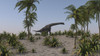 Large Brachiosaurus grazing Poster Print - Item # VARPSTKVA600520P