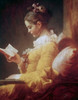 Young Girl Reading C.1776 Jean Honor? Fragonard National Gallery of Art  Washington  D.C.  USA Poster Print - Item # VARSAL900105044