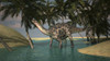Dicraeosaurus in shallow water Poster Print