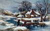 The Ingleside Winter  Currier & Ives Poster Print - Item # VARSAL3803489103