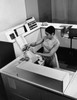 High angle view of a businesswoman working on a data processing system  1968 Poster Print - Item # VARSAL25518789