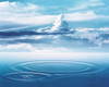 Dramatic cloud formations above rings in deep blue water Poster Print by Panoramic Images (24 x 20) - Item # PPI118026