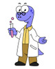 Illustration of a Brontosaurus chemist Poster Print - Item # VARPSTSTK600016P