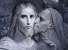 The Kiss. Judas Iscariot Kisses Jesus Christ In The Garden Of Gethsemane. From El Mundo Ilustrado, Published Barcelona, Circa 1880. PosterPrint - Item # VARDPI1958102