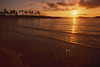 Hawaii, Oahu, Ko'olina Resort, Sunset Over Ocean, Palm Trees. PosterPrint - Item # VARDPI1992731