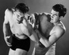 Two mid adult men wrestling Poster Print - Item # VARSAL2554080