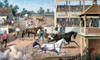 Ready for the trot: Bring up Your Horses  from Currier & Ives  lithograph  1877  Poster Print - Item # VARSAL900133387