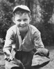 Boy wearing a baseball glove Poster Print - Item # VARSAL2557356