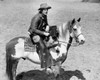 High angle view of a cowboy riding on a horse Poster Print - Item # VARSAL2556858