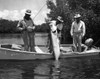 Three men tarpon fishing  Florida  USA Poster Print - Item # VARSAL2552620