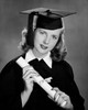 Portrait of female graduate holding her diploma Poster Print - Item # VARSAL2553224