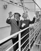 Portrait of senior couple waving Poster Print - Item # VARSAL2555931