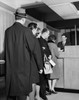 Group of people standing in line at a bank counter Poster Print - Item # VARSAL2554351