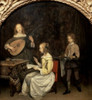 The Concert 17th Century Gerard ter Borch Oil On Canvas Musee du Louvre  Paris  France Poster Print - Item # VARSAL11582573