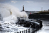 Waves Crashing, Sunderland, Tyne And Wear, England PosterPrint - Item # VARDPI1828421