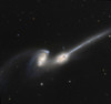 NGC 4676, or the Mice Galaxies, are two spiral galaxies in the constellation Coma Berenices Poster Print - Item # VARPSTSTK202689S