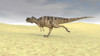 Ceratosaurus running across a barren desert Poster Print - Item # VARPSTKVA600030P