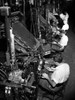 High angle view of male workers operating linotype machines Poster Print - Item # VARSAL25539047