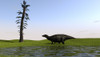 Shuangmiaosaurus walking through a swamp Poster Print - Item # VARPSTKVA600628P
