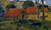 Dog in Front of the Hut   1892  Paul Gauguin  Suzuki Collection  Tokyo Poster Print - Item # VARSAL1158823