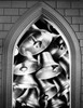 Close-up of Christmas bells viewed through arched window Poster Print - Item # VARSAL25539362