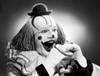 Studio shot of clown eating sandwich Poster Print - Item # VARSAL255417526C