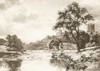 The River Swale, Richmond, North Yorkshire, England In The Late 19Th Century. From Picturesque History Of Yorkshire, Published C.1900 PosterPrint - Item # VARDPI1957900