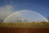 Double rainbow with a faintly visible full moon over a field in Maui, Hawaii Poster Print - Item # VARPSTRYN100007T
