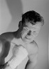 Young man in boxing stance Poster Print - Item # VARSAL255418996